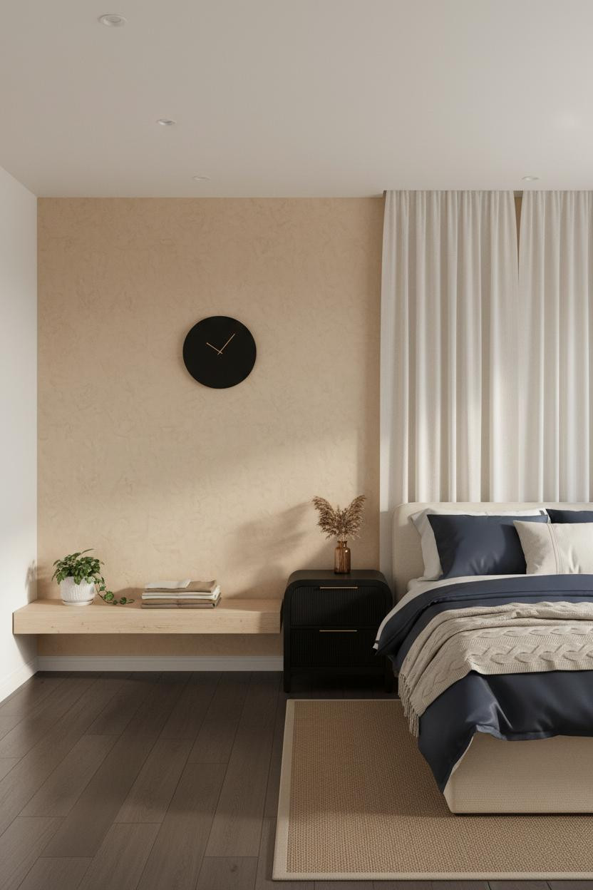 Korean Studio Apartment Minimalist Bedroom Layout