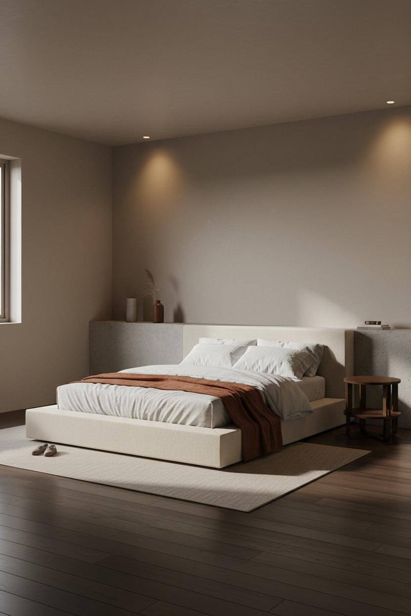 Korean Studio Apartment Minimalist Bedroom Layout