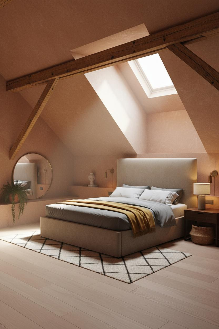 Low Attic Bedroom Ideas Modern