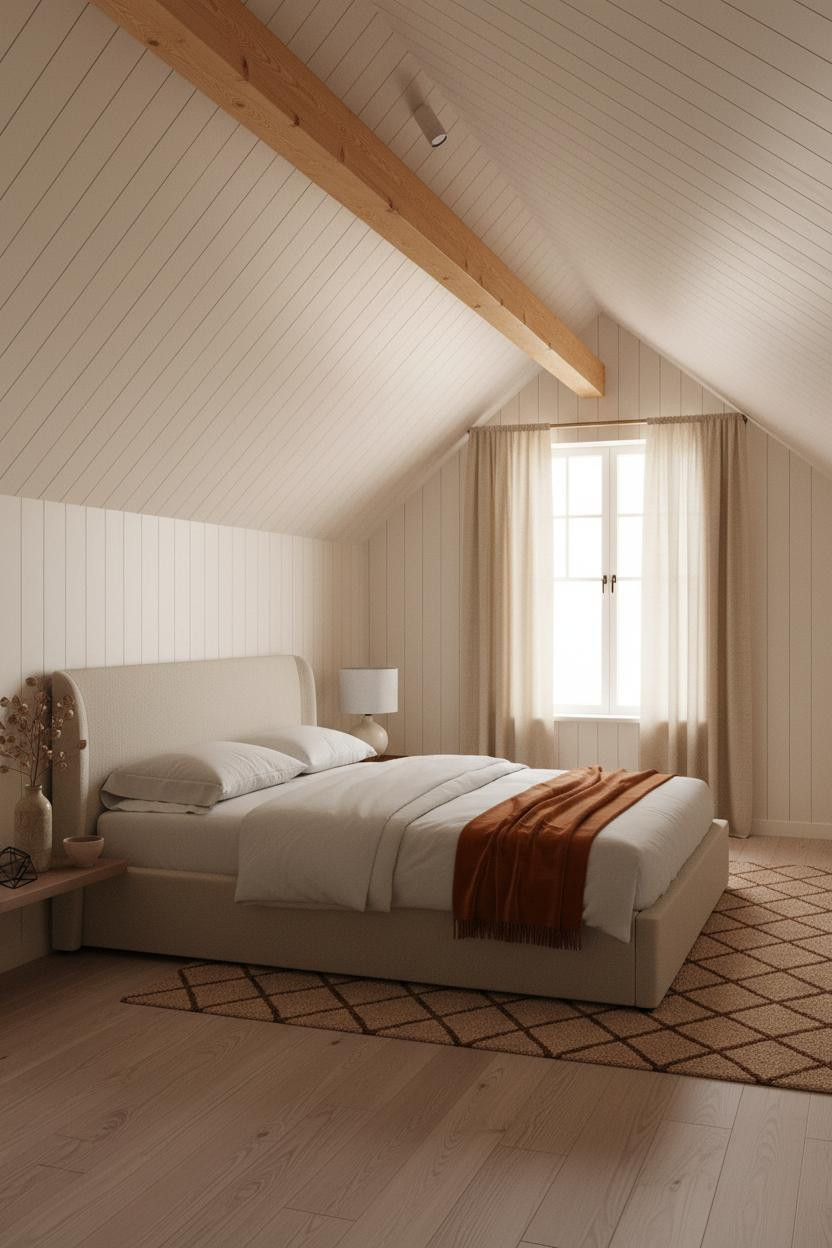 Low Attic Bedroom Sloped Ceiling Master