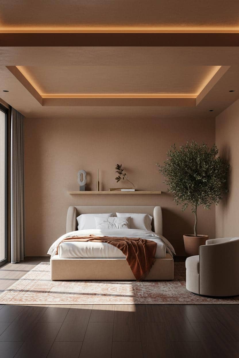 Luxury Bedroom Pop Ceiling Design Modern