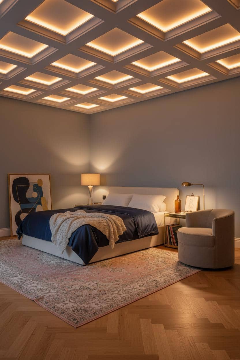 Luxury Bedroom Pop Ceiling Design Modern