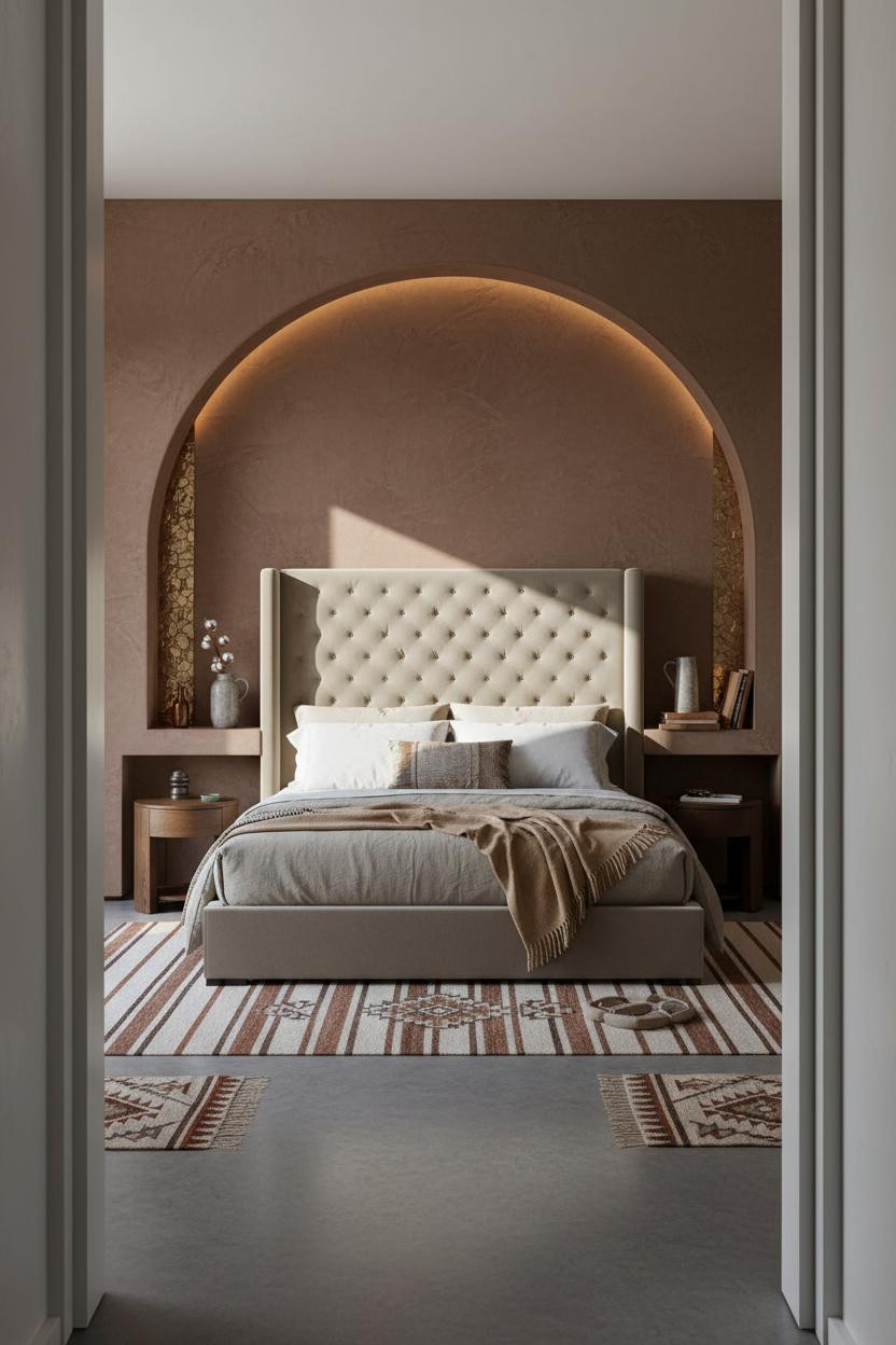 Luxury Boho Bedroom Modern Bohemian Plaster