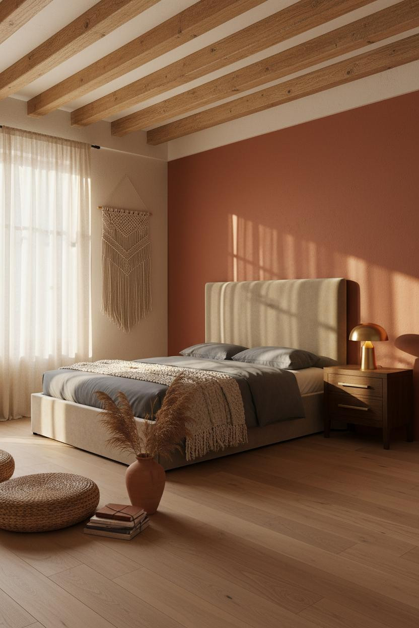 Luxury Boho Bedroom Warm Earthy Design
