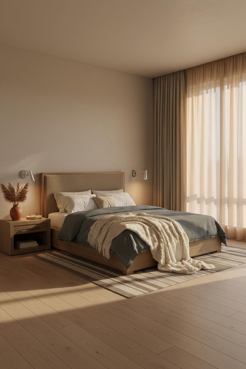 Master Bedroom Japandi Design With Natural Light