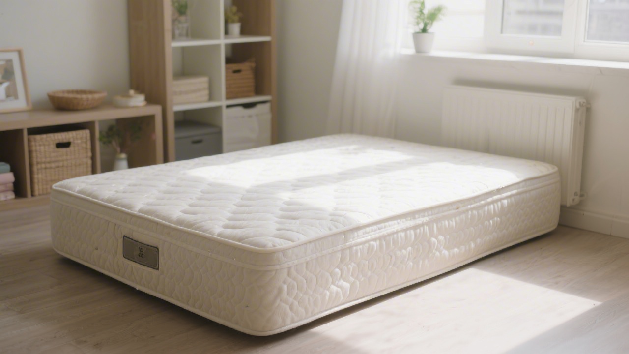 Clean used mattress ready for donation