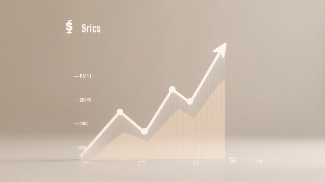 Abstract visualization of mattress price trends over recent years