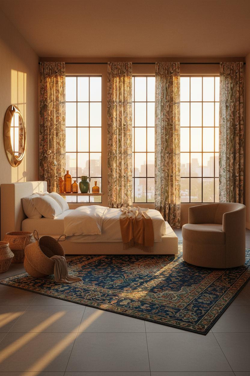 Maximalist Bedroom Eclectic Botanical Windows