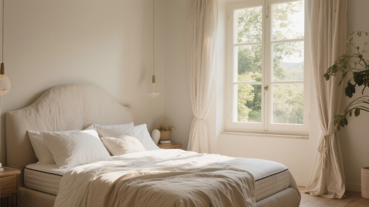 Luxurious bedroom setup for Memorial Day mattress sale shopping