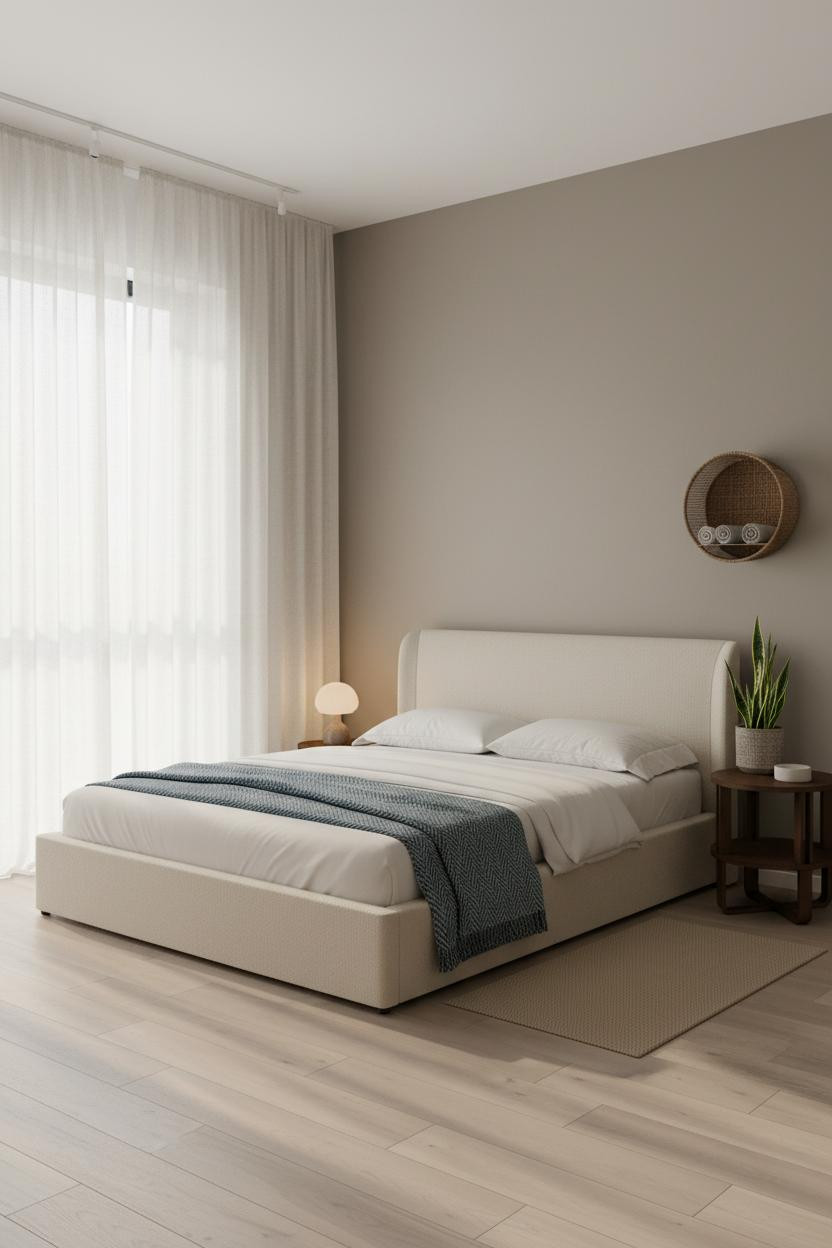 Mini Studio Apartment Scandi Bedroom