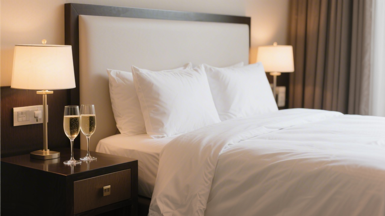 Romantic bedroom with luxury bedding symbolizing anniversary mattress upgrade