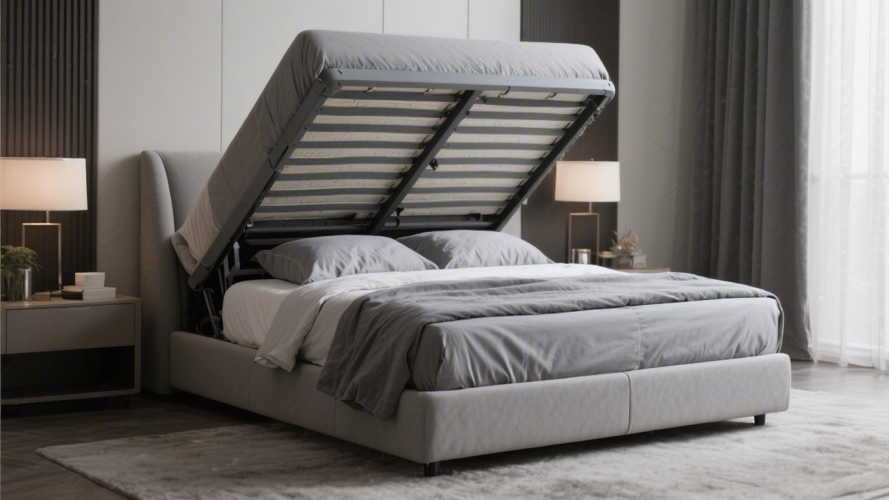 Adjustable bed base elevated for sleep apnea management