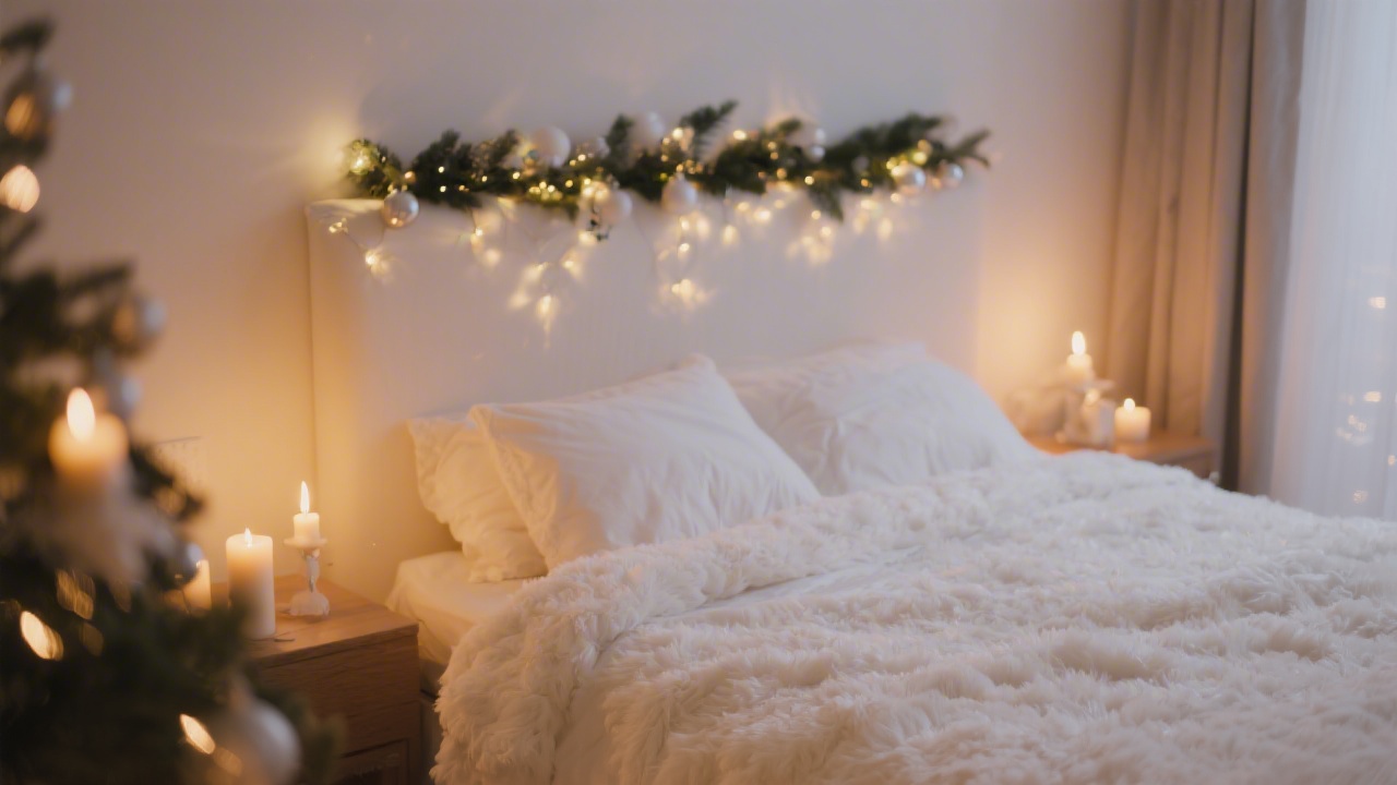 Peaceful bedroom for restful Christmas Eve sleep