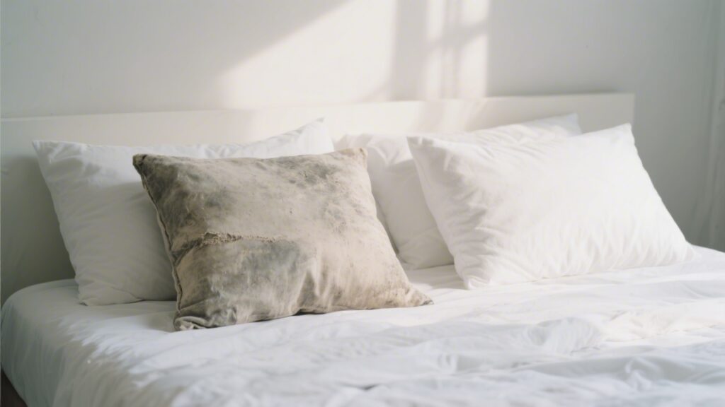 When to replace your pillow — old vs new comparison