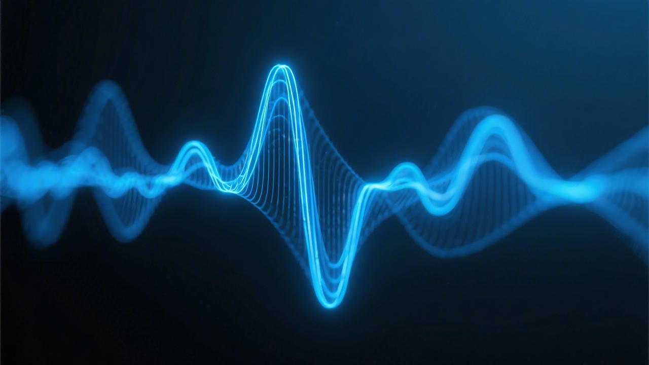 Heart rate variability waveform visualization representing HRV sleep recovery