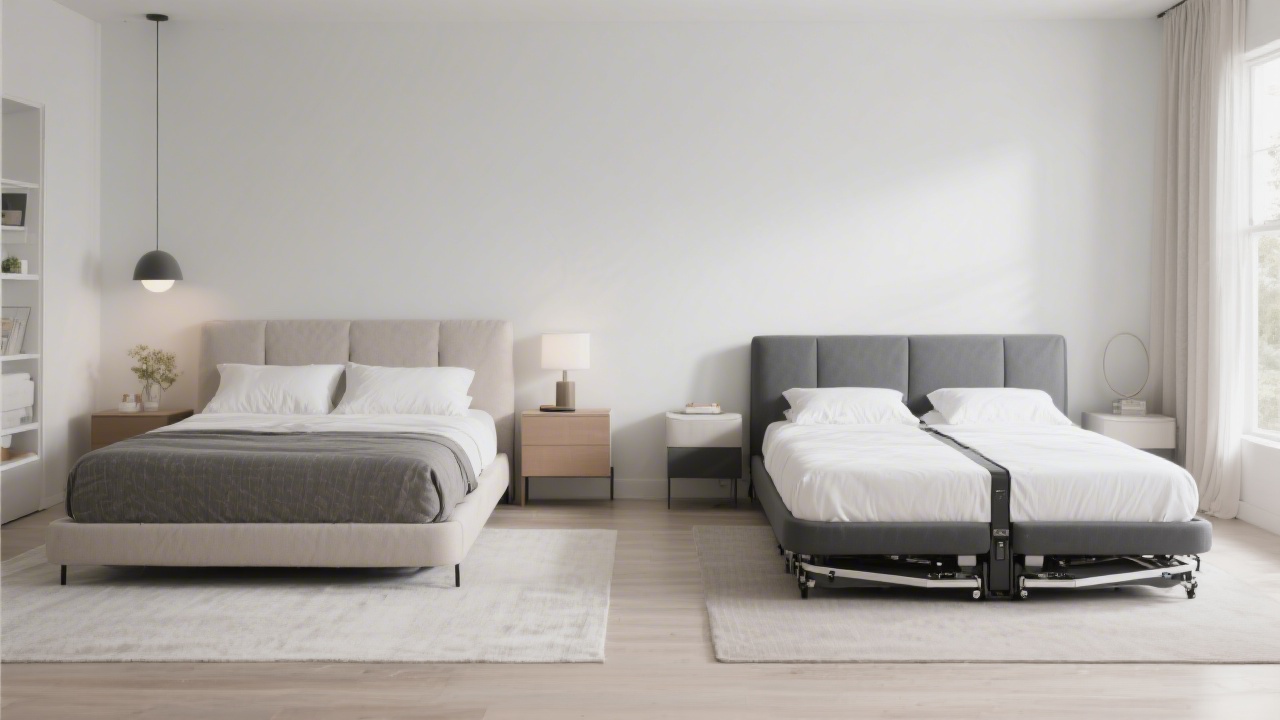 Comparison of standard king mattress versus split king configuration