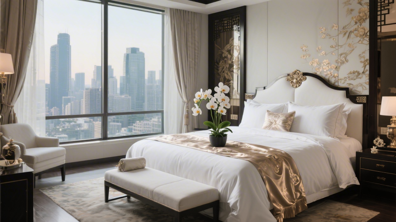 Mandarin Oriental ultra-luxury hotel bedroom mattress and bedding