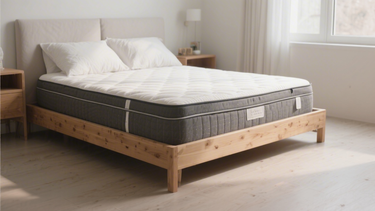 Mattress on a proper foundation showing correct support setup