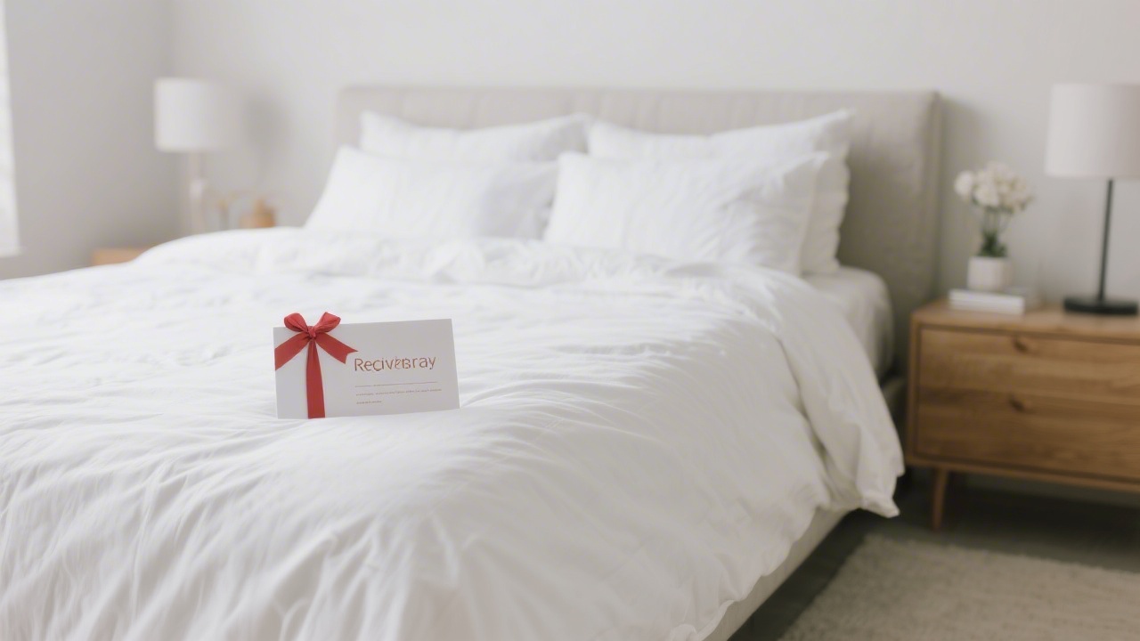 Mattress gift registry setup for wedding or housewarming occasion