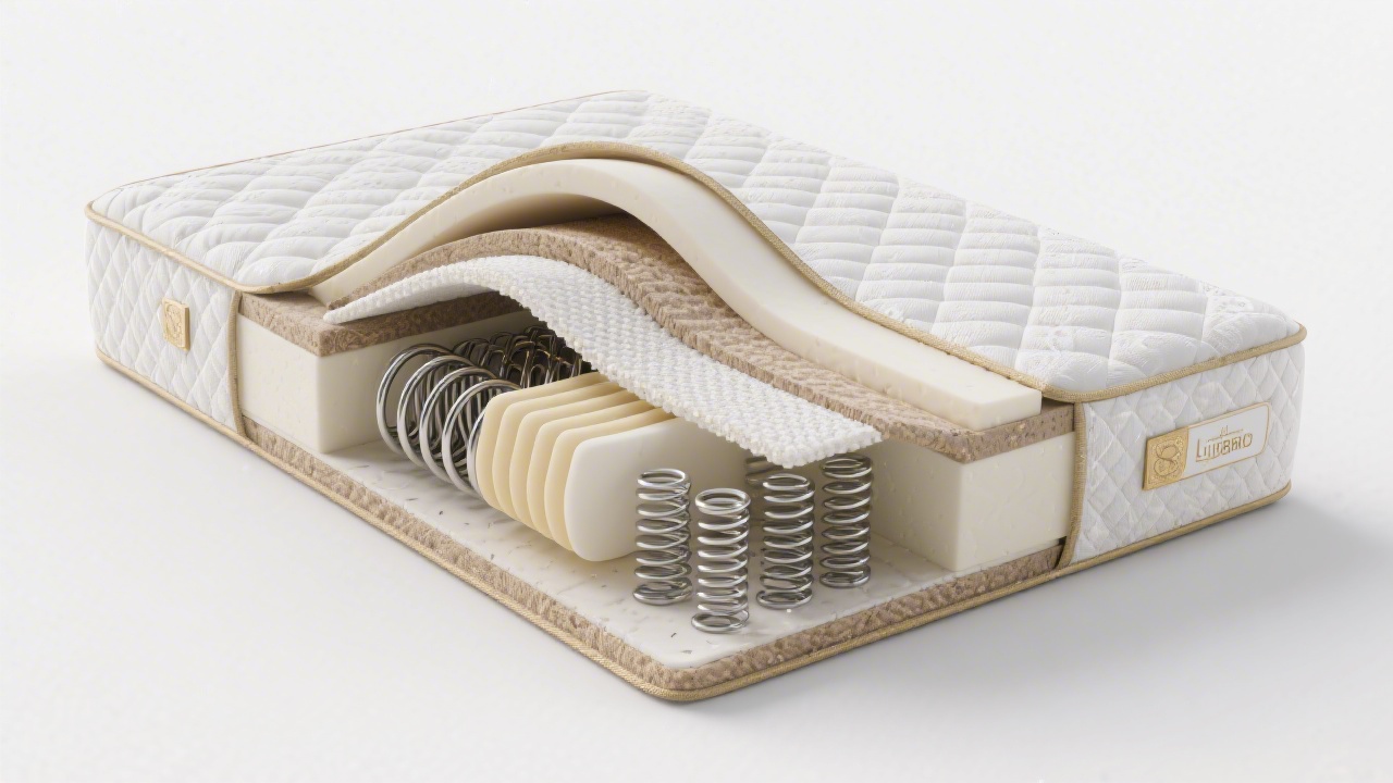 Mattress materials guide 2026 showing cross-section of hybrid mattress construction