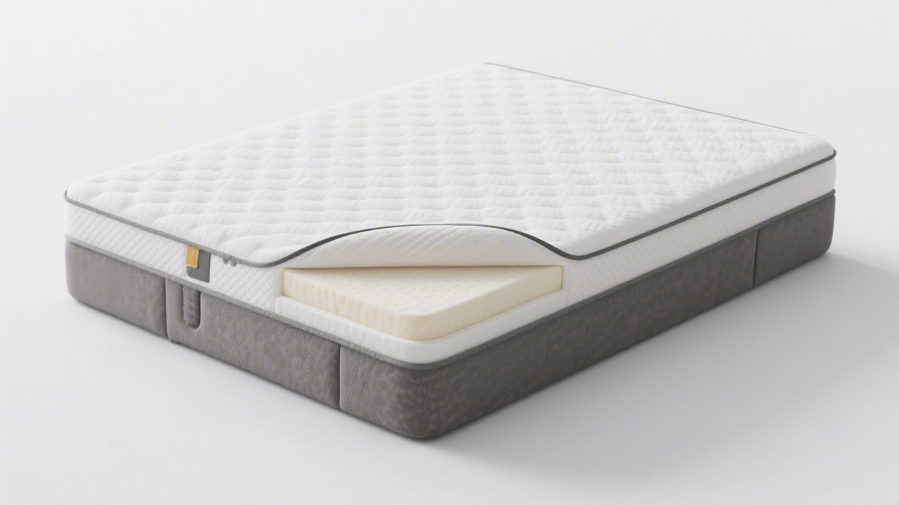 Memory foam mattress layers showing the materials that determine lifespan