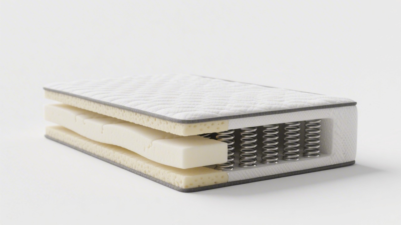 Cross-section comparison of memory foam vs spring mattress construction