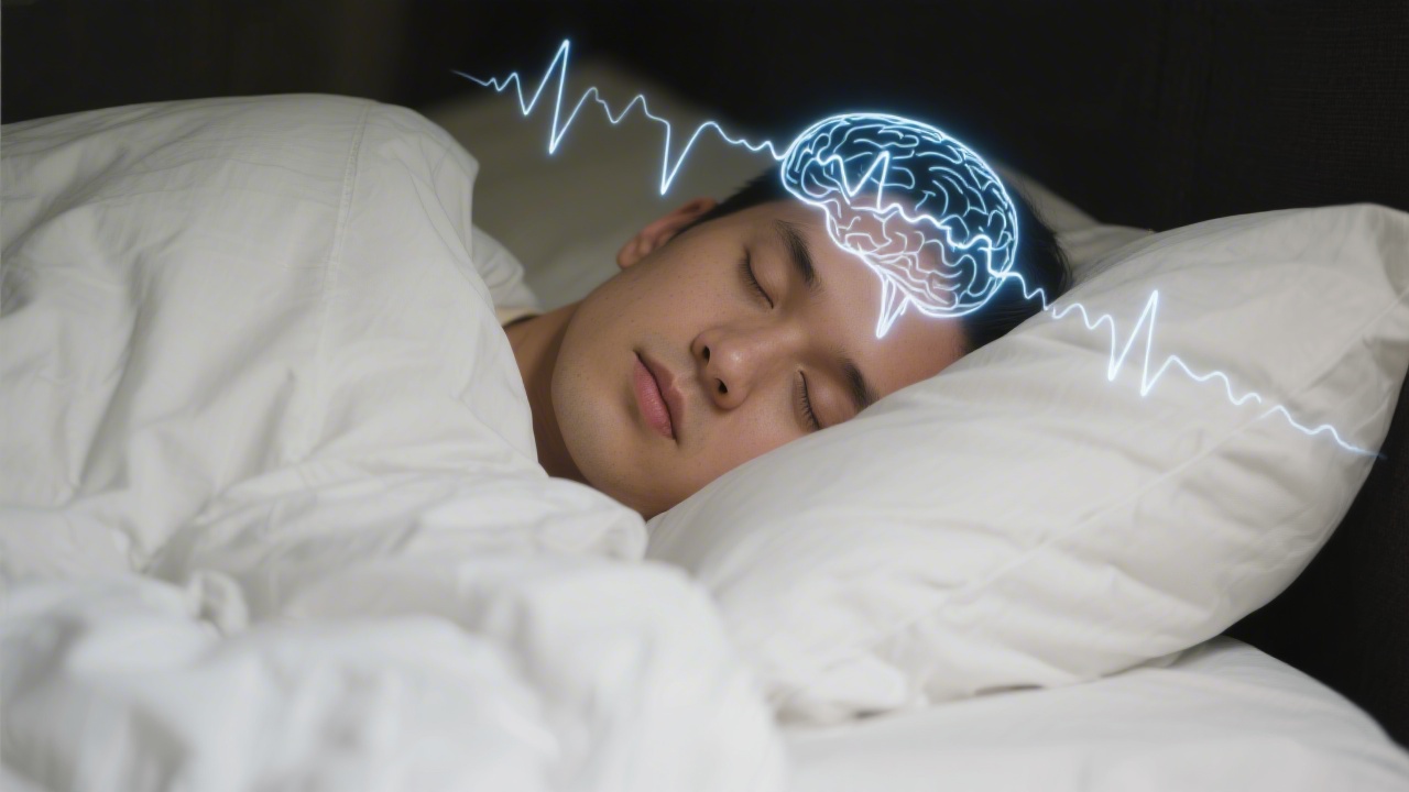 N2 sleep stage showing sleep spindles and brain activity during light-to-deep sleep transition