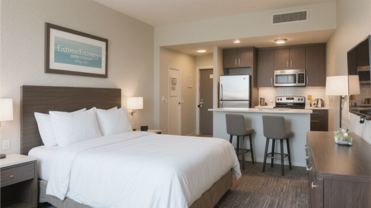 Residence Inn by Marriott extended stay hotel bedroom mattress