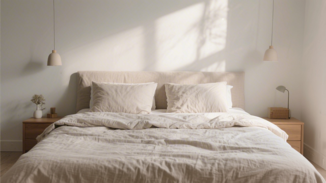Scandinavian sleep method — two duvets on a shared bed