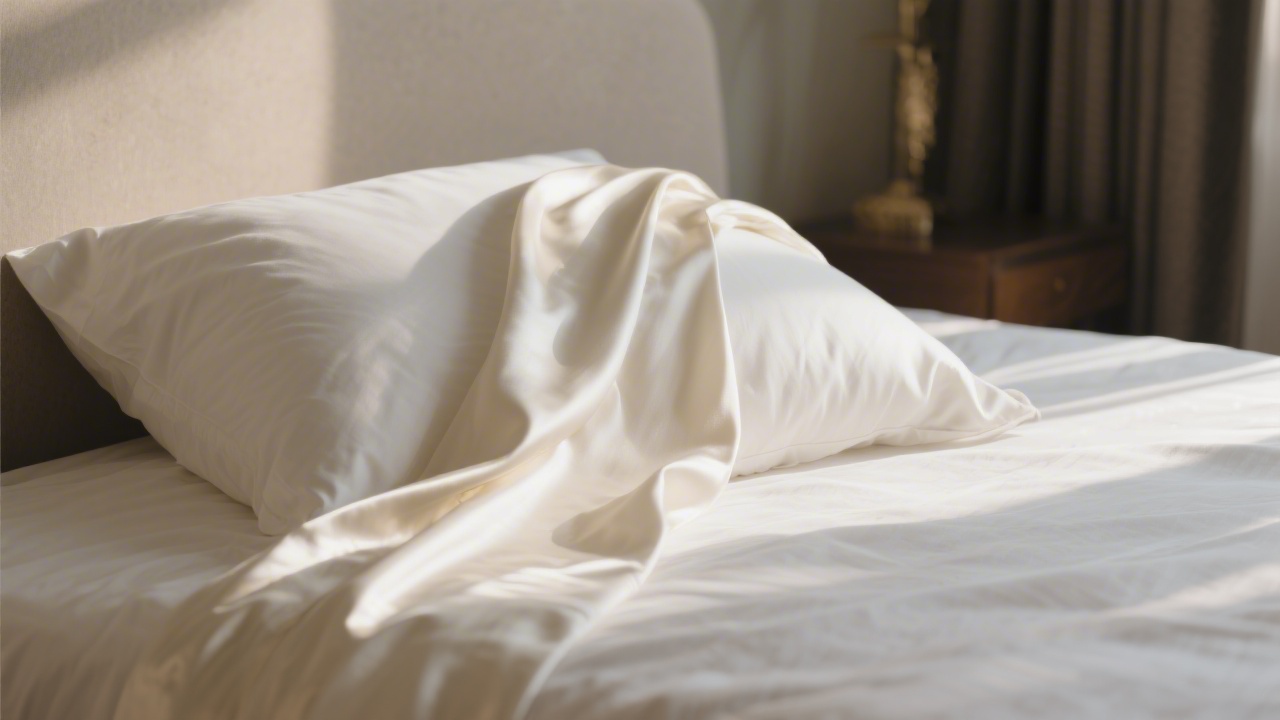 Best silk pillowcase 2026 — editorial bedroom photo