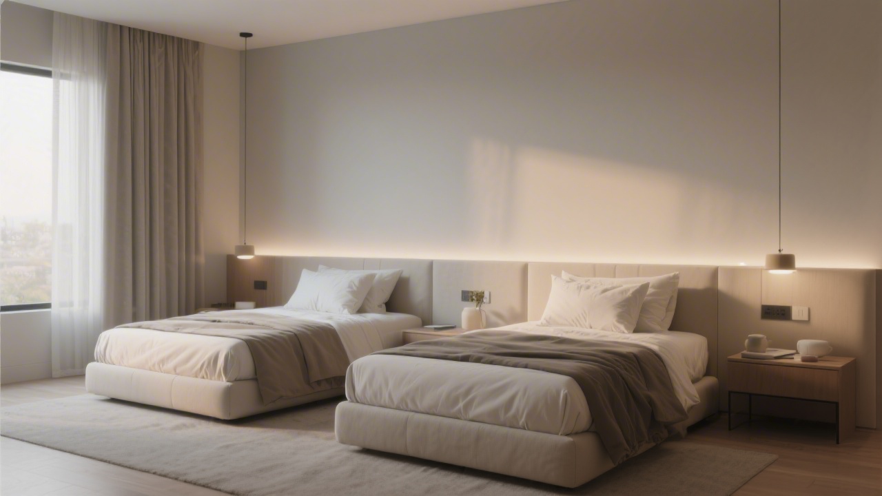 Sleep divorce — couples sleeping apart, separate beds in same bedroom