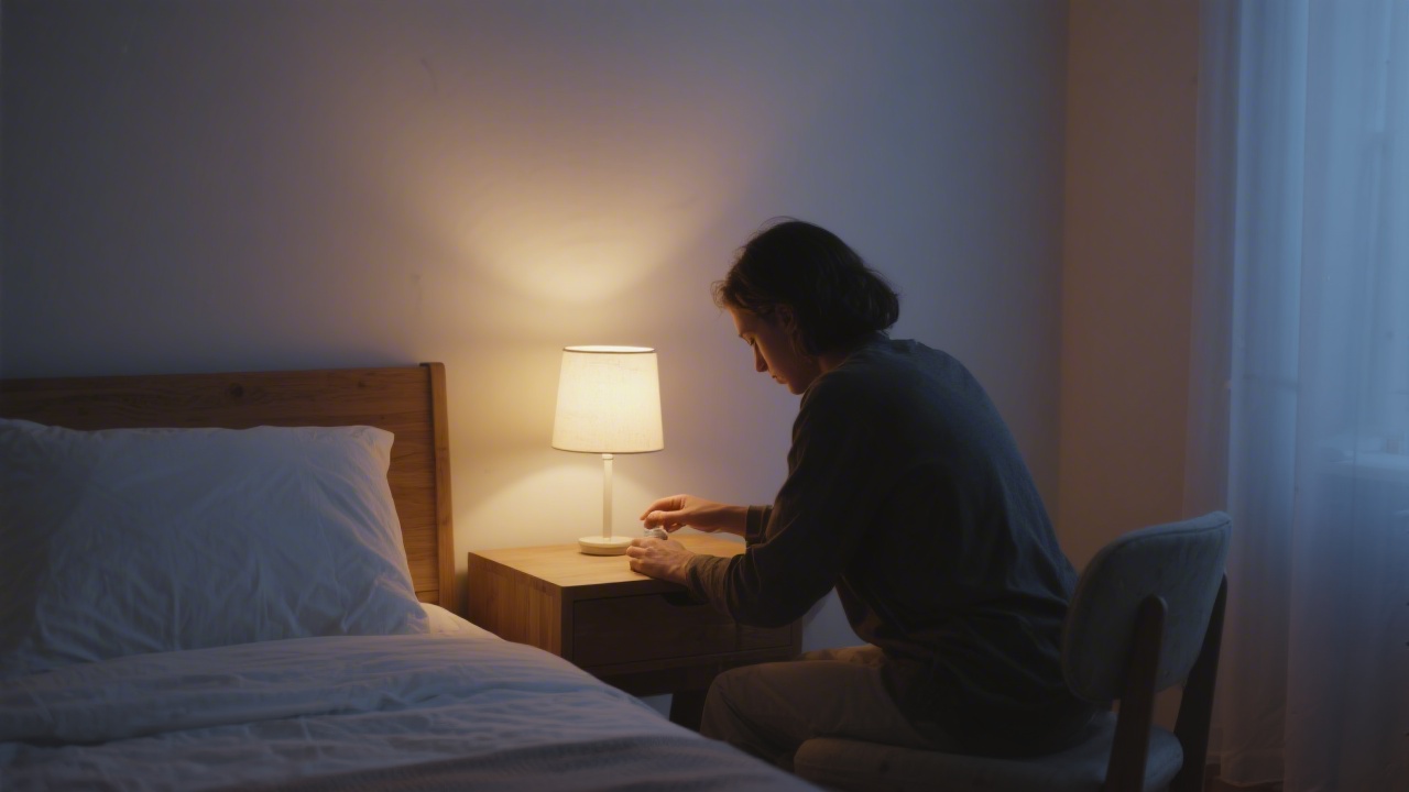 Person building a bedtime routine through habit stacking