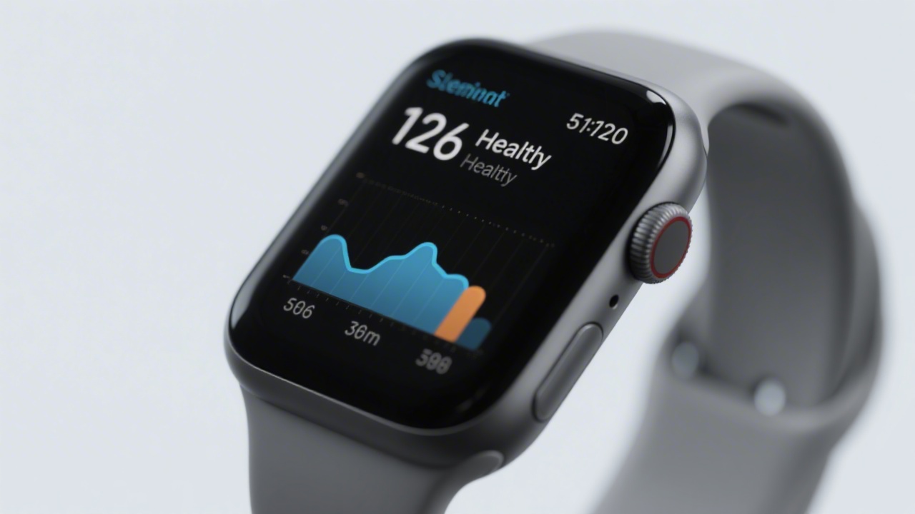 Sleep health metrics tracked via smartwatch including HRV and sleep stages