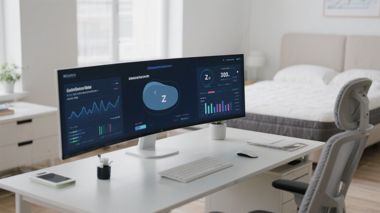 Professional setup showing sleep investment ROI data and quality mattress
