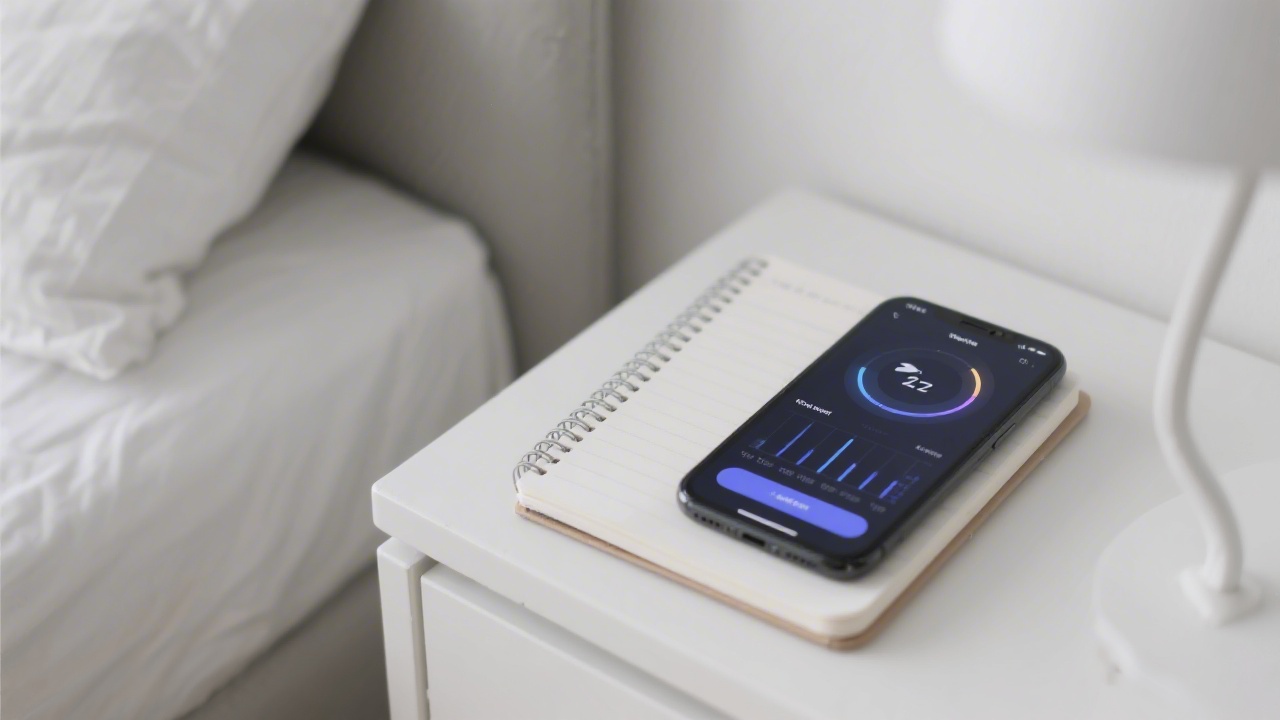 Sleep tracking app on smartphone for productivity optimization