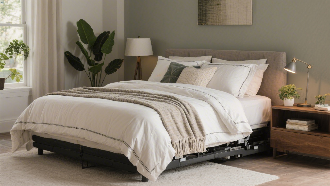 Beautifully styled bedroom showing complete premium sleep setup upgrade