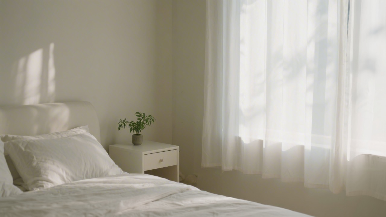 Serene bedroom with soft morning light — sleep and spirituality