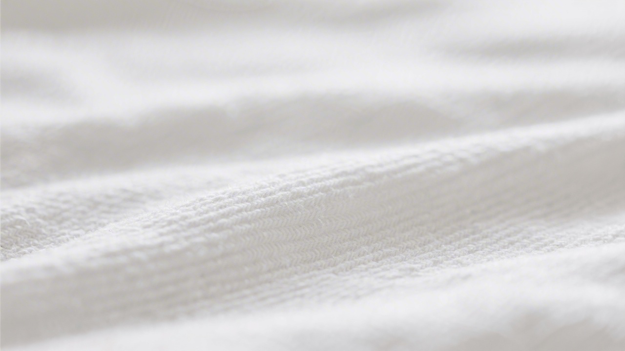 Close-up of percale cotton sheet weave showing thread count texture