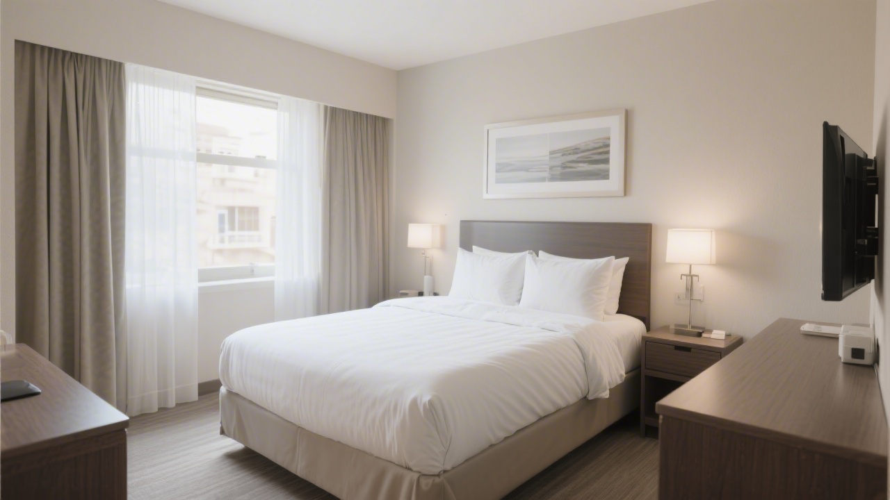 Wyndham Hotels hotel bedroom mattress and bedding