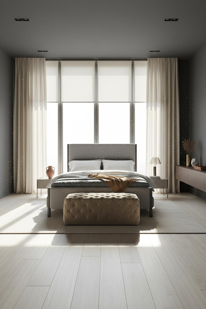 Modern Luxury Bedroom Master Suite Natural Light