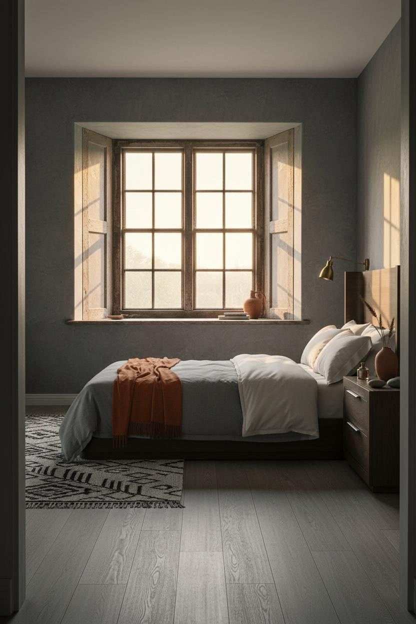 Moody Cottage Bedroom Dark Cottagecore Design