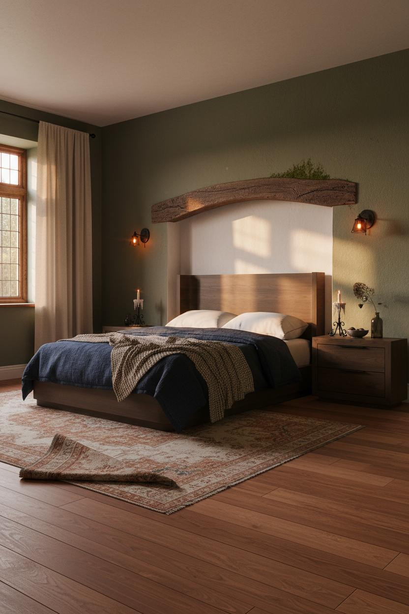 Moody Cottage Bedroom Dark Whimsical Vintage