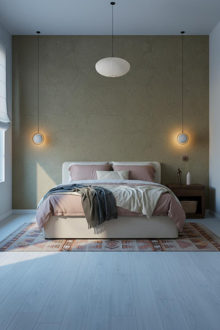 Moody Guest Bedroom Japandi Design