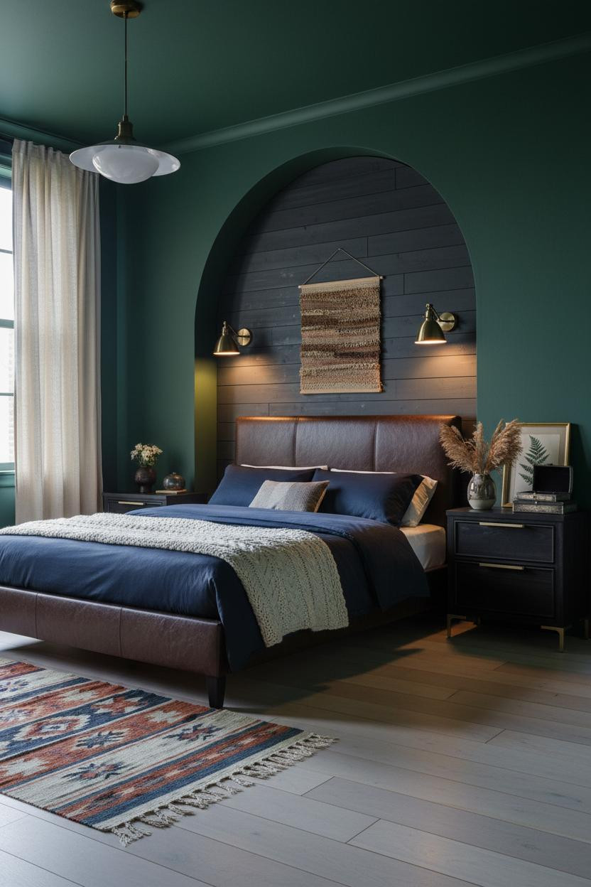 Moody Maximalist Bedroom Dark Eclectic Decor