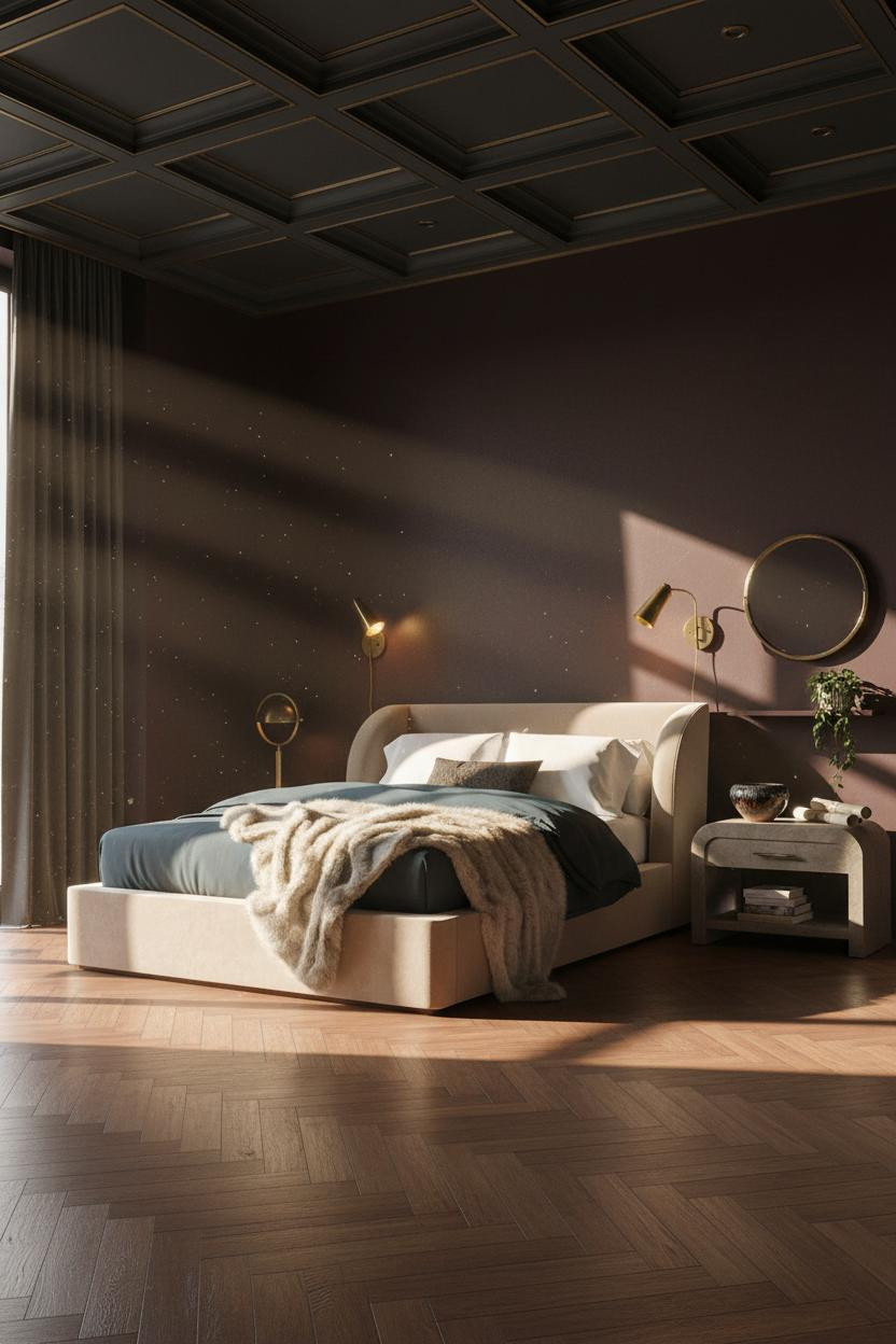 Moody Maximalist Bedroom Dark Eclectic Vintage