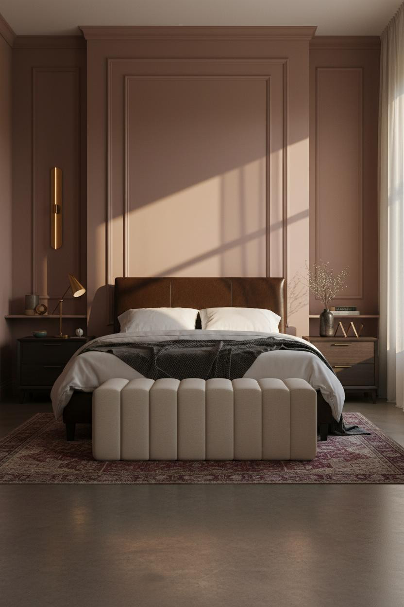 Moody Pink Bedroom Dark Feminine Design
