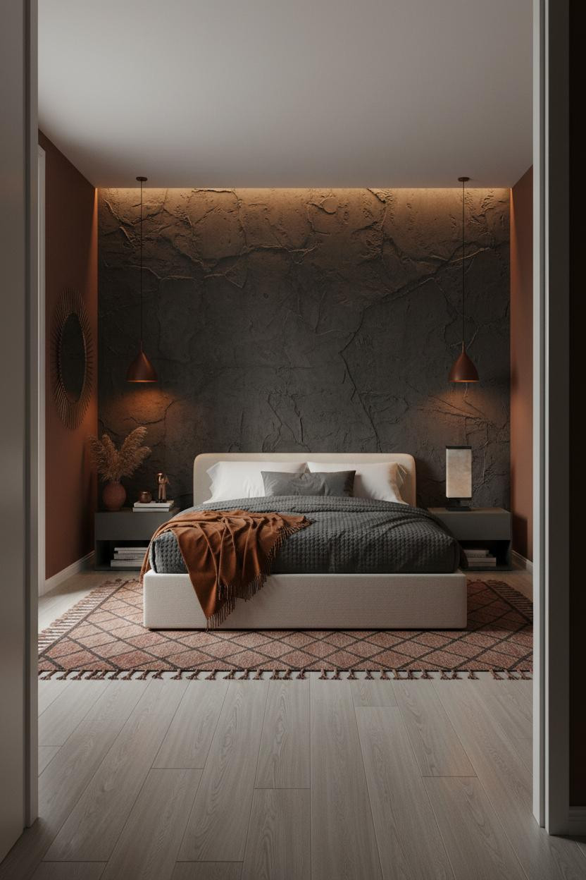 Moody Romantic Bedroom Dark Academia Charcoal