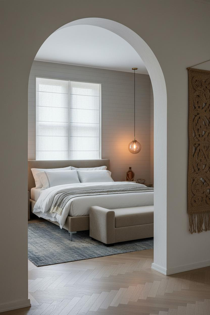 Nautical Bedroom Coastal Archway Design