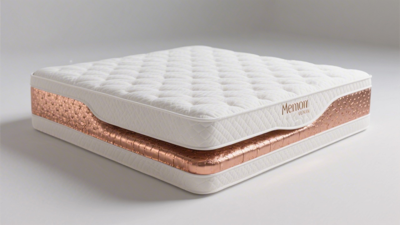 Nectar Premier Copper mattress with copper-infused foam layer detail