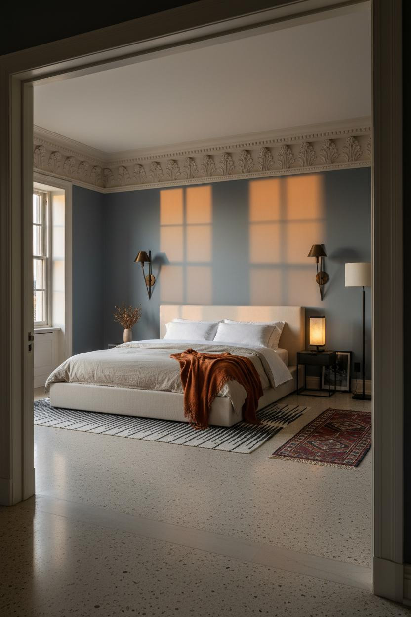 Neo Classical Bedroom Plaster Frieze Luxury